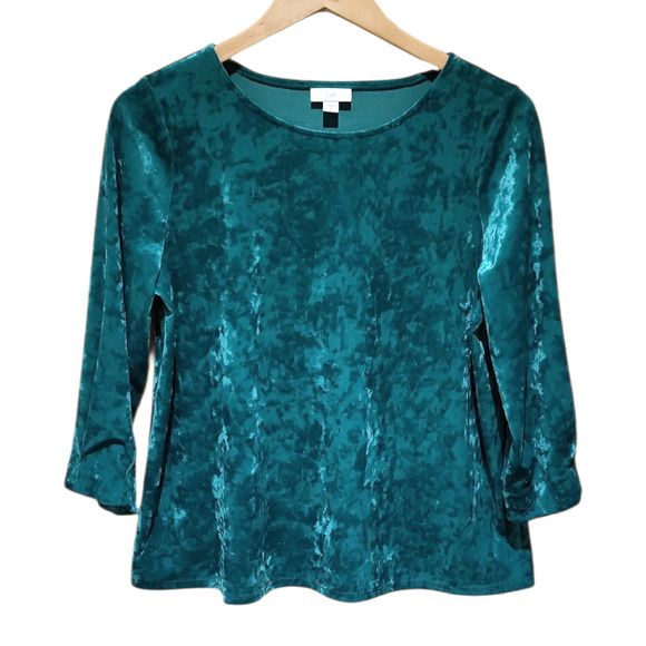 J.Jill Velvet Top - Picture 2 of 10